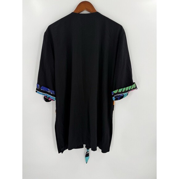 VINTAGE F Stop Retro Geometric Bold Design Jacket 3/4 Sleeve Button Detail LARGE - Picture 6 of 9